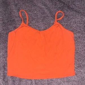 SHEIN orange cropped tank top